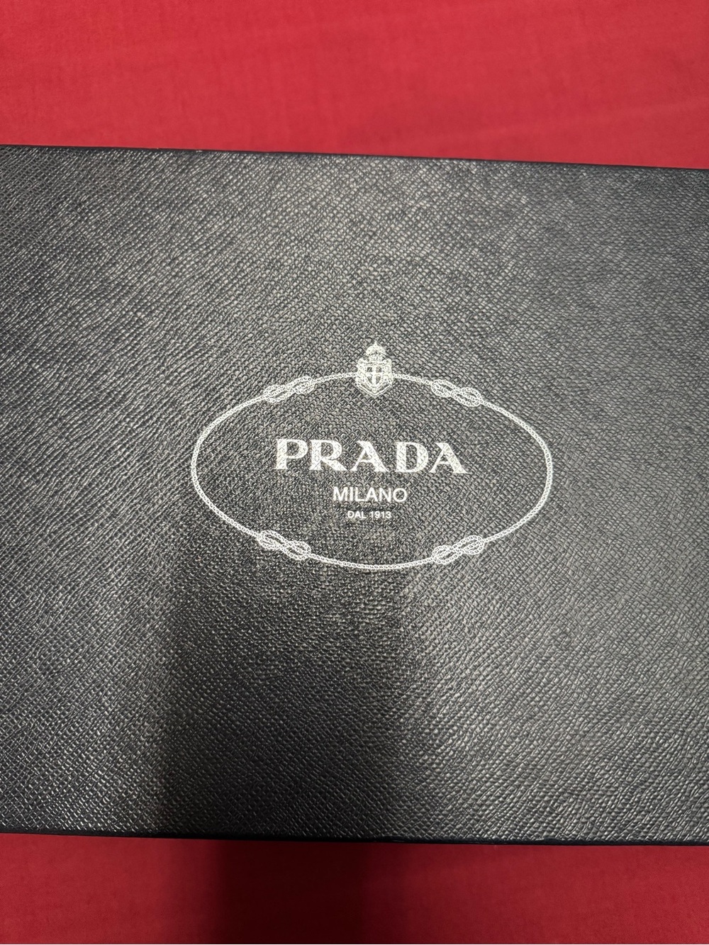 Prada Black Leather Slip-On with Gold Logo - Picture 15 of 16